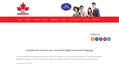Desktop Screenshot of canadianeslcentre.com