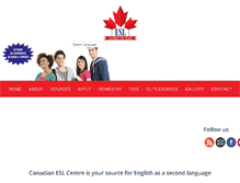 Tablet Screenshot of canadianeslcentre.com